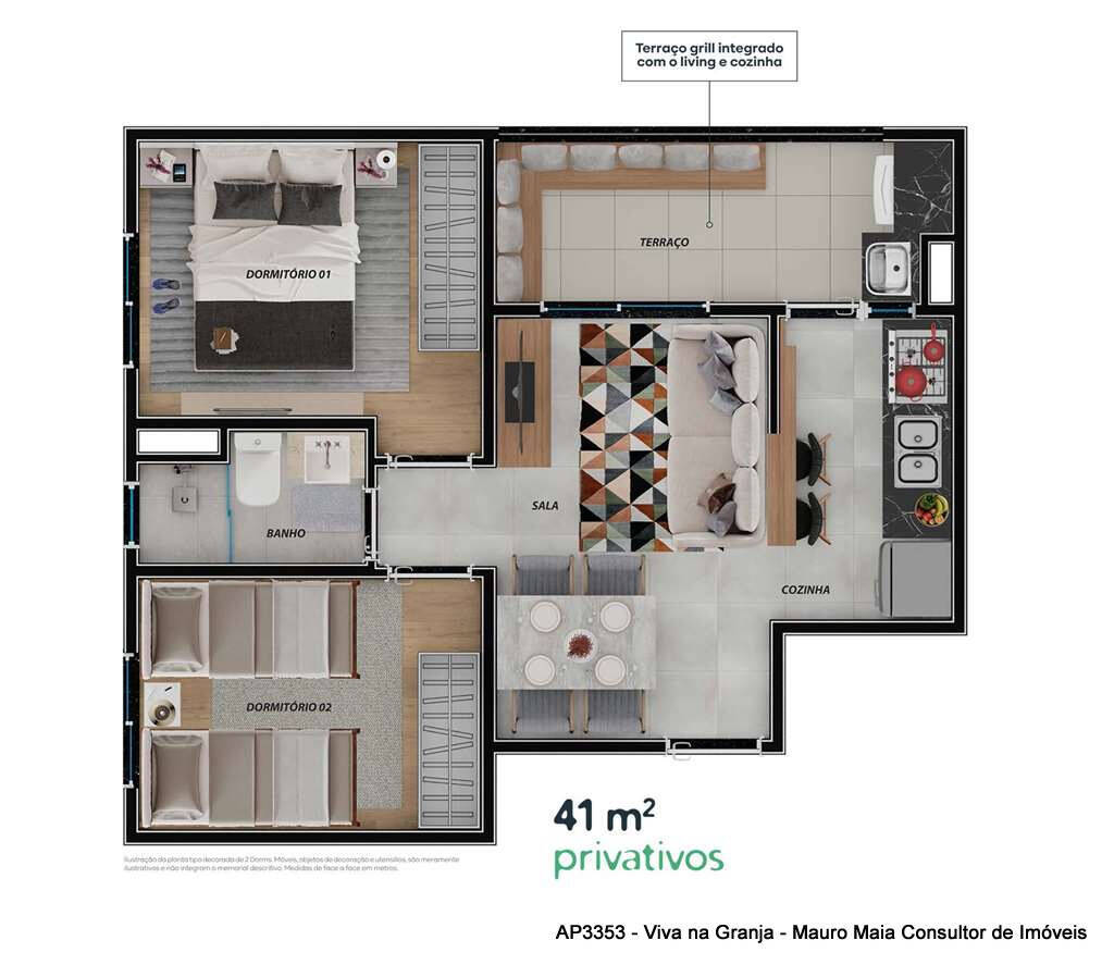 Apartamento, 2 quartos, 41 m² - Foto 25