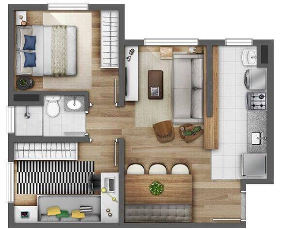 Apartamento à venda com 2 quartos, 47m² - Foto 13
